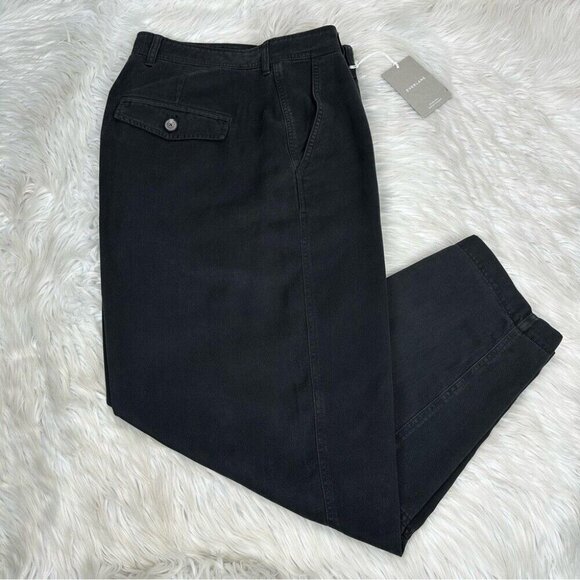 Everlane Women’s NWT Muted Black The Tencel Relaxed Chino Luxury Pant 14/W35/L28 - Picture 3 of 12